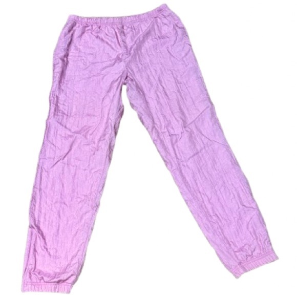 👖🎾 SERGIO TACCHINI VTG 80s Pink Track Pants | Made in Korea | Collectors Sz 10 - Picture 1 of 8